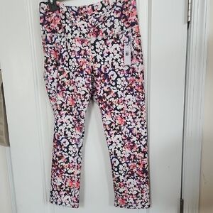 Old Navy Floral Pink and Purple Leggings